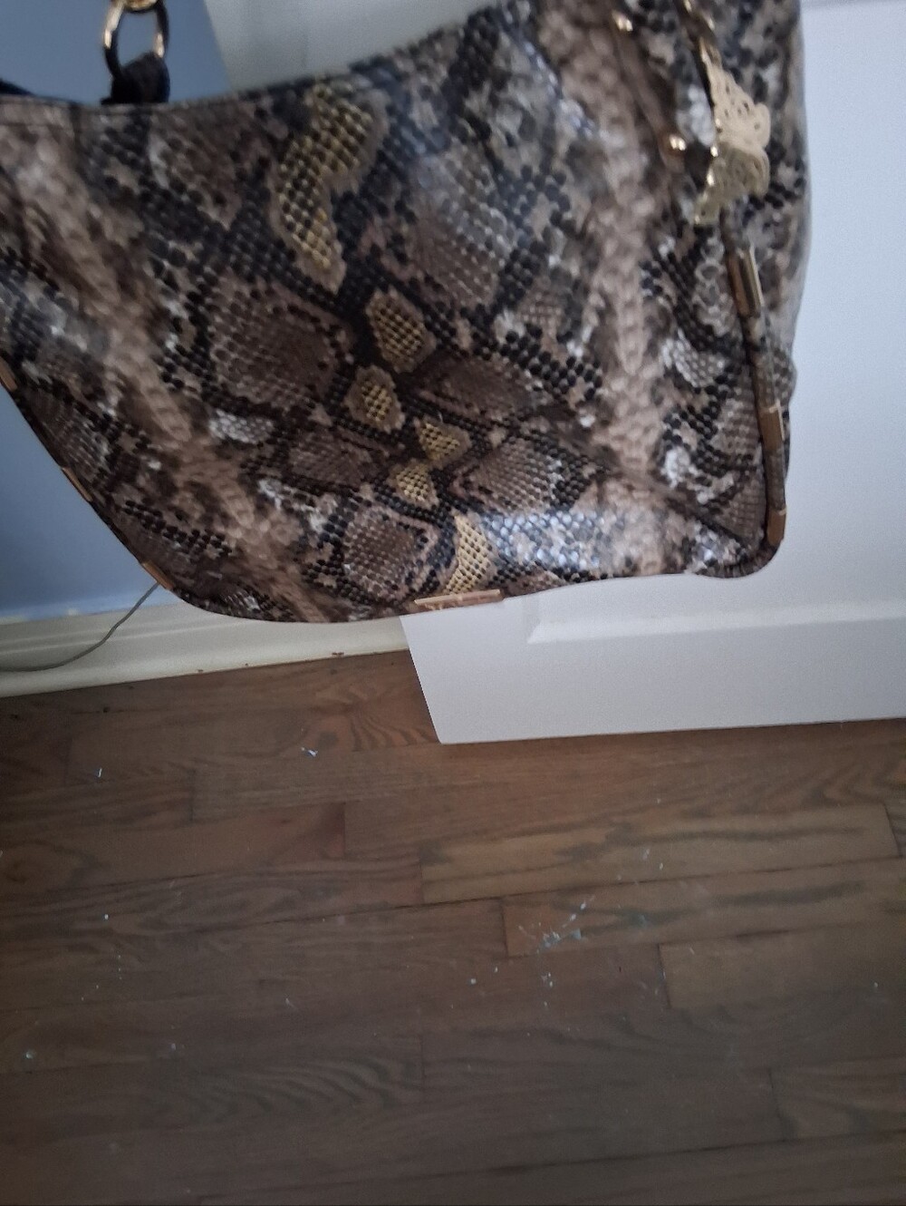 Jessica Simpson Faux Python Print Purse - Picture 6 of 9